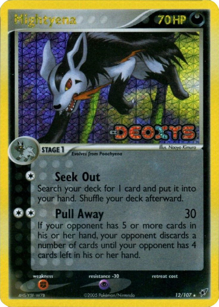 Mightyena (12/107) (Stamped) [EX: Deoxys] | Good Games Cannington