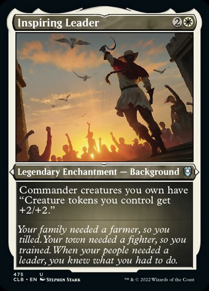 Inspiring Leader (Foil Etched) [Commander Legends: Battle for Baldur's Gate] | Good Games Cannington