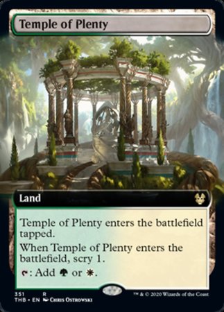 Temple of Plenty (Extended Art) [Theros Beyond Death] | Good Games Cannington
