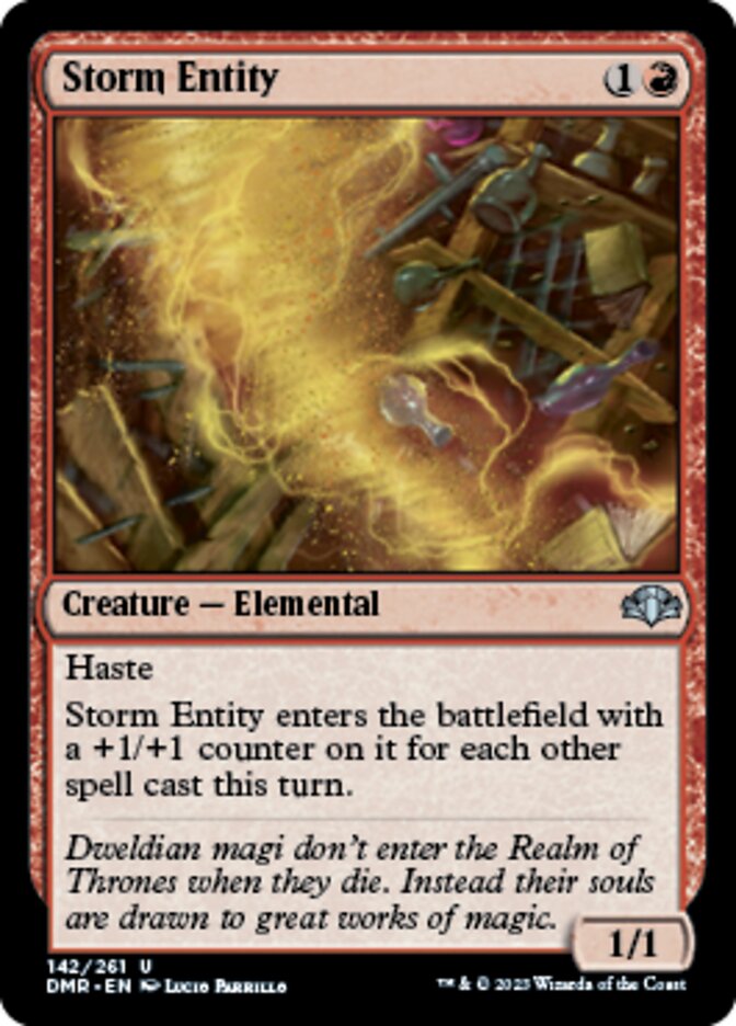 Storm Entity [Dominaria Remastered] | Good Games Cannington