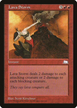 Lava Storm [Weatherlight] | Good Games Cannington