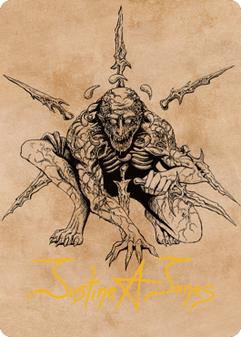 Bhaal, Lord of Murder Art Card (Gold-Stamped Signature) [Commander Legends: Battle for Baldur's Gate Art Series] | Good Games Cannington