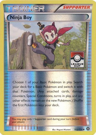 Ninja Boy (103/114) (League Promo) [XY: Steam Siege] | Good Games Cannington