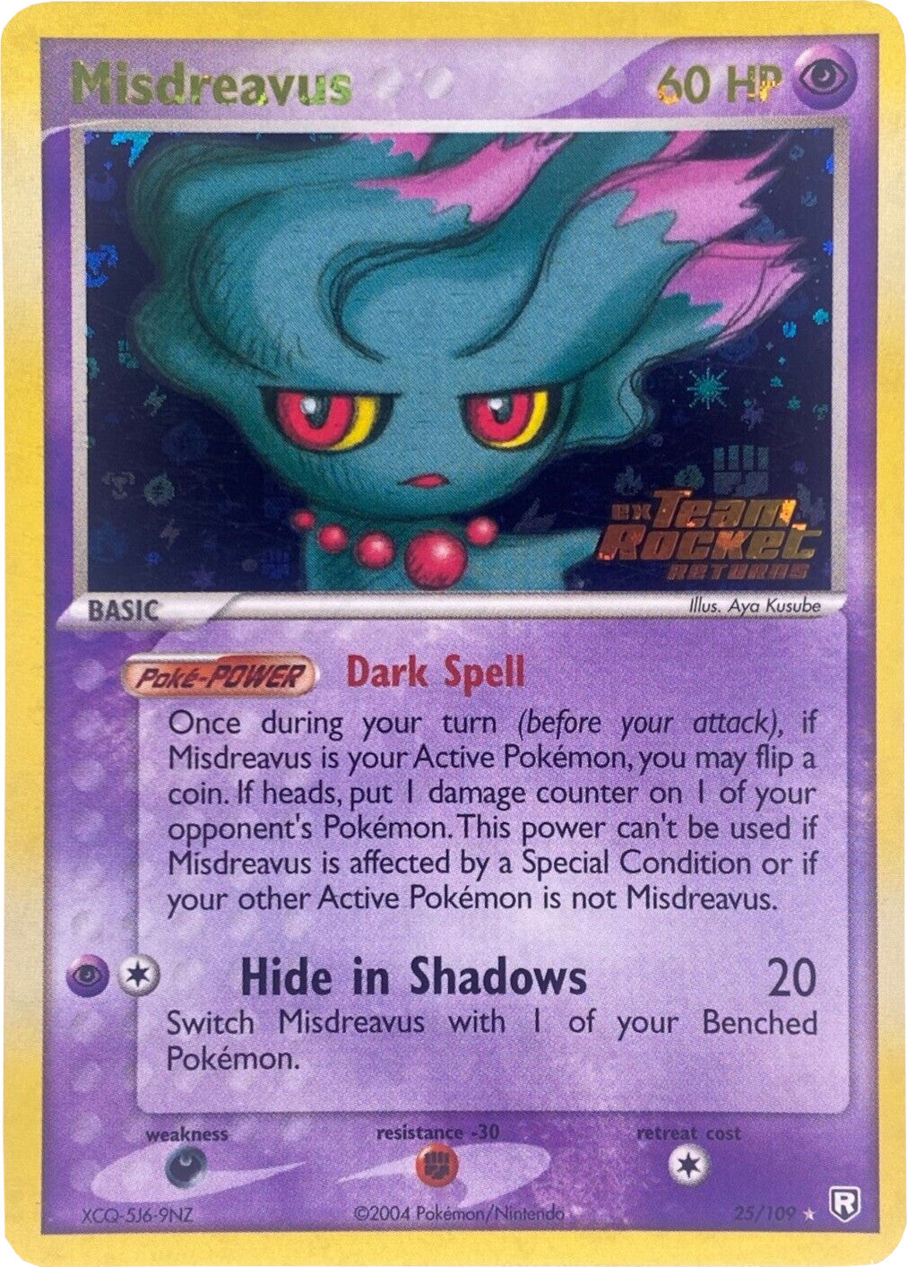 Misdreavus (25/109) (Stamped) [EX: Team Rocket Returns] | Good Games Cannington