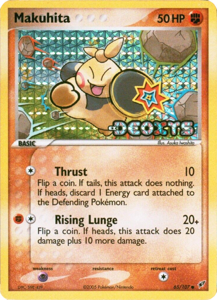 Makuhita (65/107) (Stamped) [EX: Deoxys] | Good Games Cannington