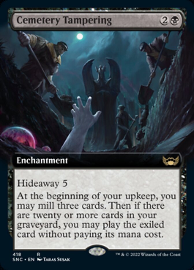 Cemetery Tampering (Extended Art) [Streets of New Capenna] | Good Games Cannington
