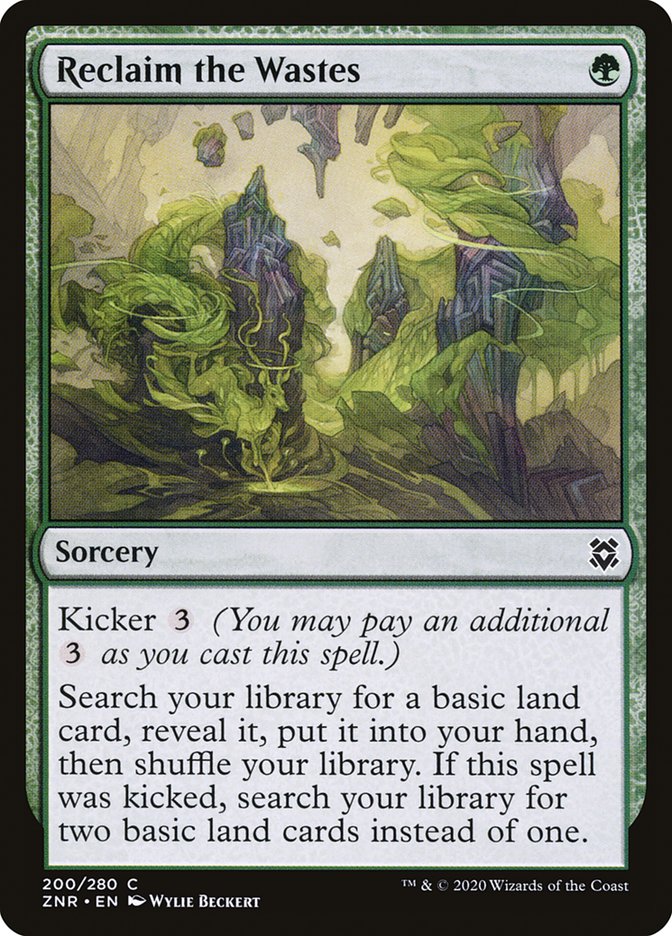 Reclaim the Wastes [Zendikar Rising] | Good Games Cannington