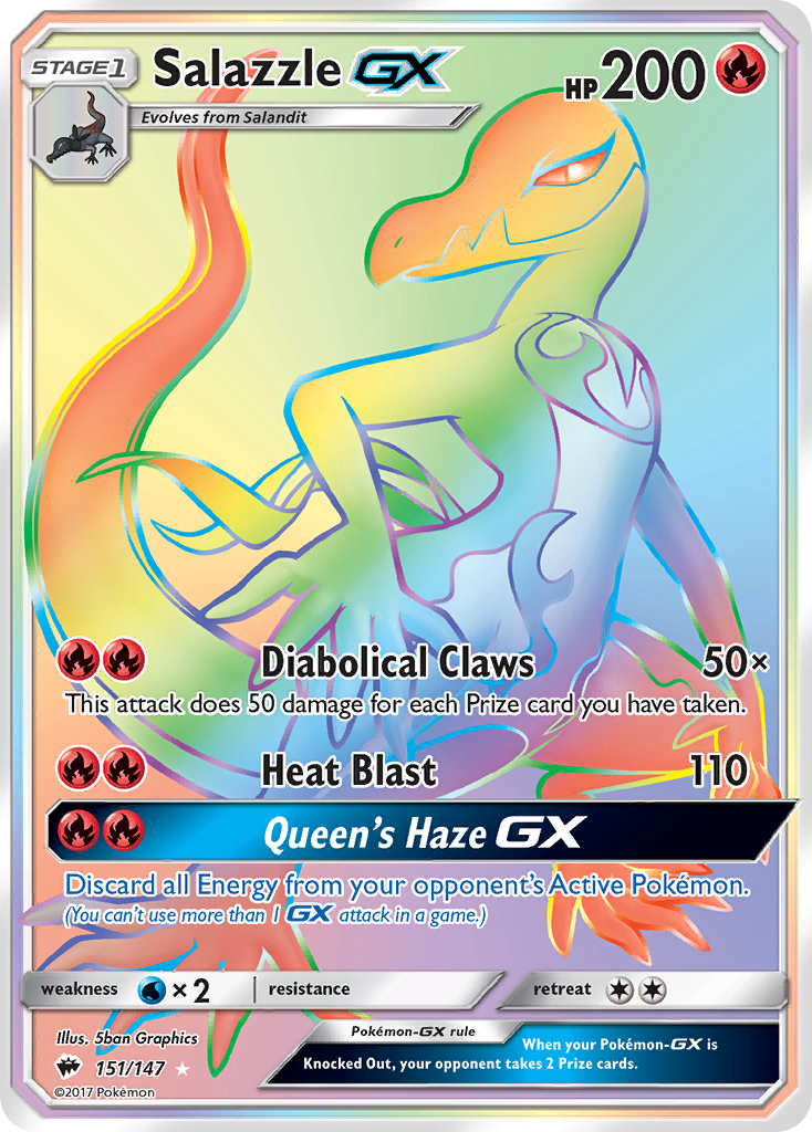 Salazzle GX (151/147) [Sun & Moon: Burning Shadows] | Good Games Cannington