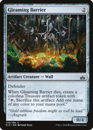 Gleaming Barrier [Rivals of Ixalan] | Good Games Cannington