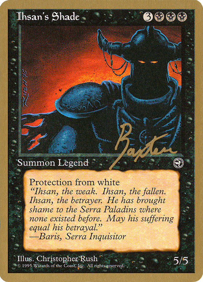 Ihsan's Shade (George Baxter) [Pro Tour Collector Set] | Good Games Cannington