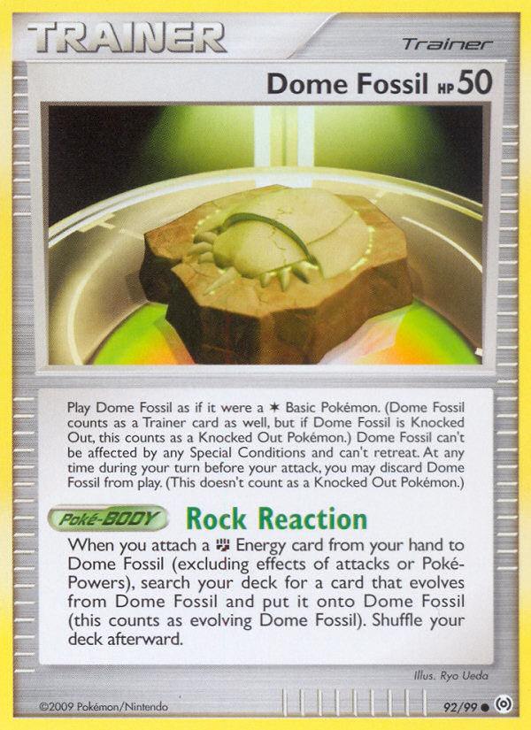 Dome Fossil (92/99) [Platinum: Arceus] | Good Games Cannington