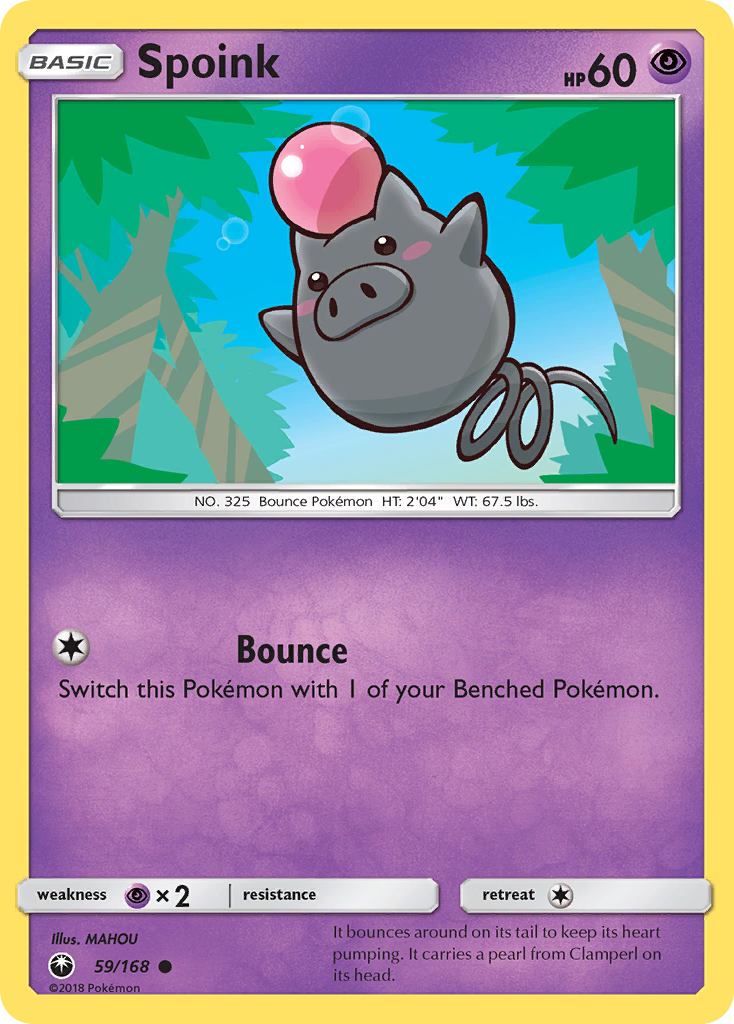 Spoink (59/168) [Sun & Moon: Celestial Storm] | Good Games Cannington