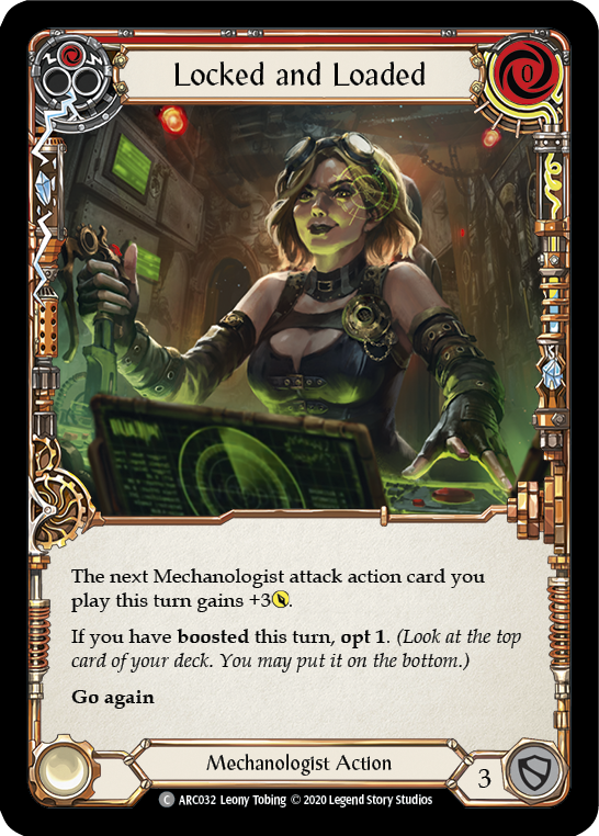 Locked and Loaded (Red) [U-ARC032] Unlimited Rainbow Foil | Good Games Cannington