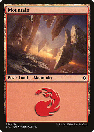 Mountain (268) [Battle for Zendikar] | Good Games Cannington