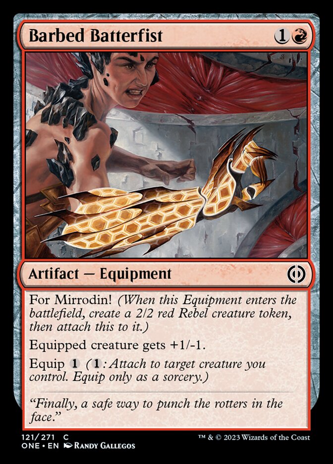 Barbed Batterfist [Phyrexia: All Will Be One] | Good Games Cannington