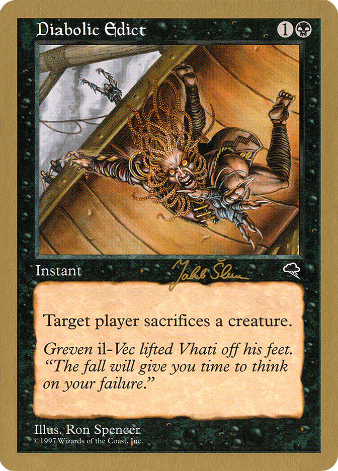 Diabolic Edict (Jakub Slemr) [World Championship Decks 1999] | Good Games Cannington