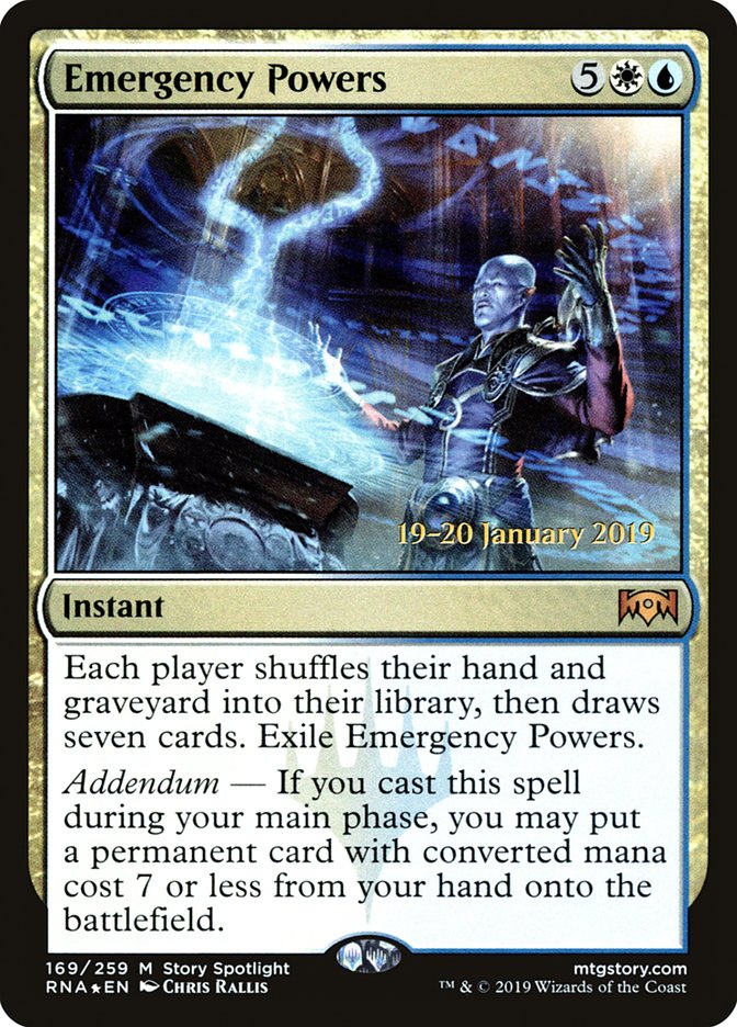 Emergency Powers [Ravnica Allegiance Prerelease Promos] | Good Games Cannington