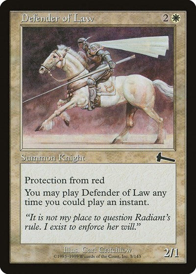 Defender of Law [Urza's Legacy] | Good Games Cannington