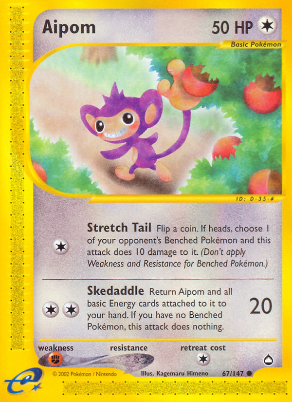 Aipom (67/147) [Aquapolis] | Good Games Cannington