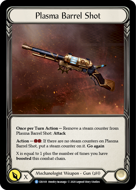 Plasma Barrel Shot [CRU101] 1st Edition Normal | Good Games Cannington