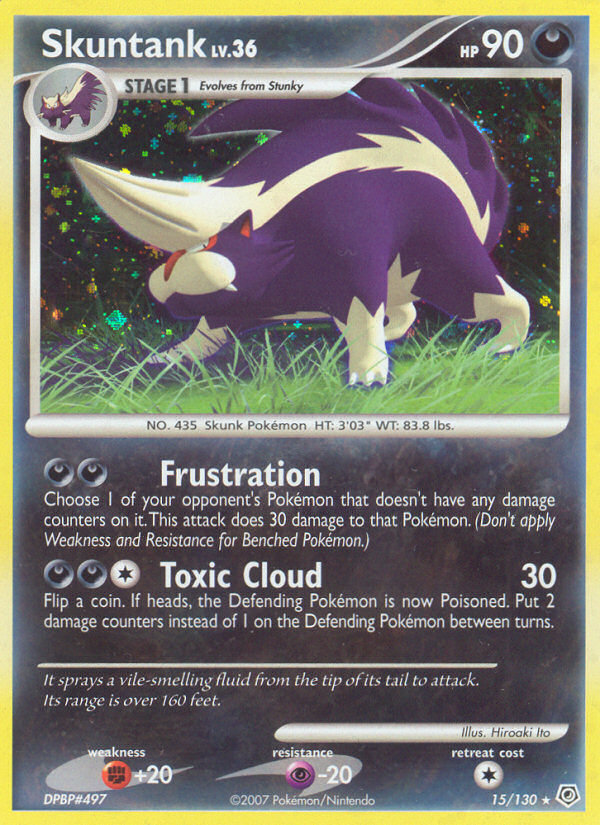 Skuntank (15/130) [Diamond & Pearl: Base Set] | Good Games Cannington