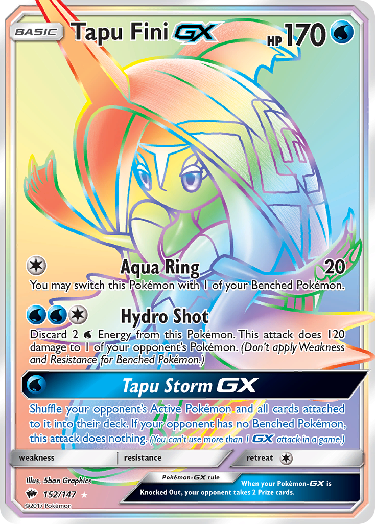 Tapu Fini GX (152/147) [Sun & Moon: Burning Shadows] | Good Games Cannington