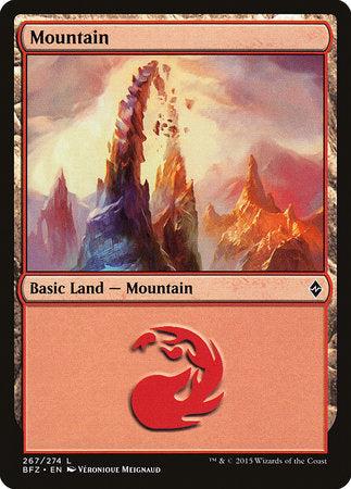 Mountain (267) [Battle for Zendikar] | Good Games Cannington