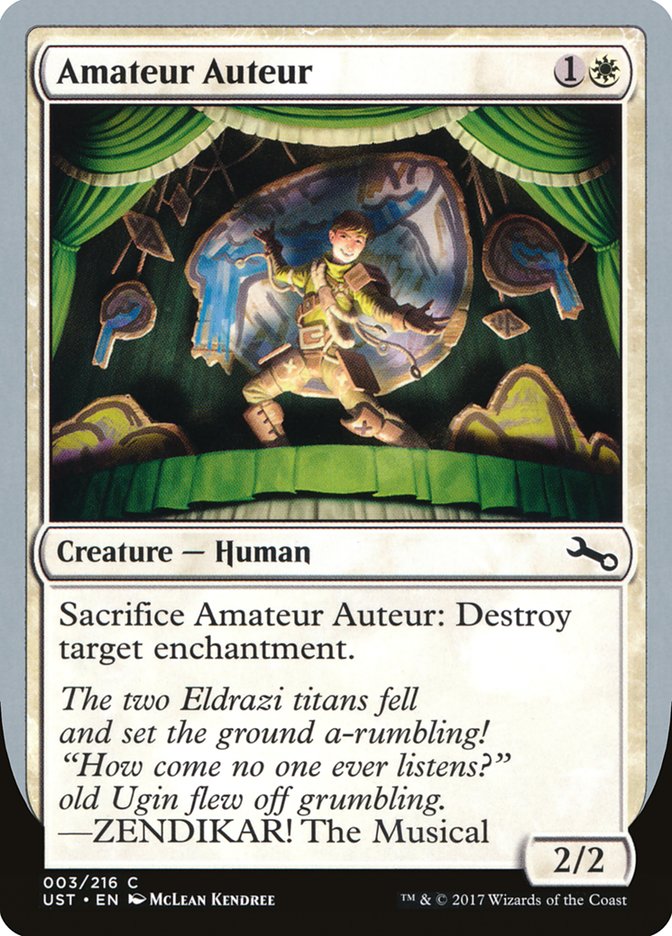Amateur Auteur (ZENDIKAR! The Musical) [Unstable] | Good Games Cannington