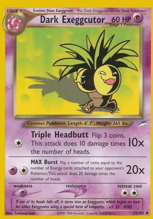 Dark Exeggutor (33/105) [Neo Destiny Unlimited] | Good Games Cannington