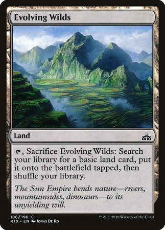 Evolving Wilds [Rivals of Ixalan] | Good Games Cannington
