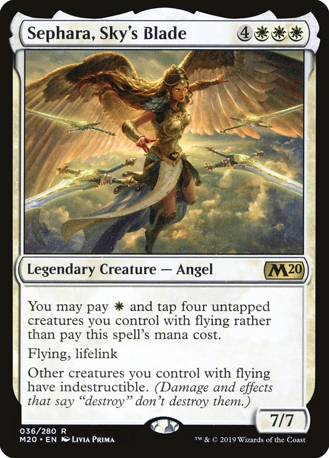 Sephara, Sky's Blade [Core Set 2020] | Good Games Cannington