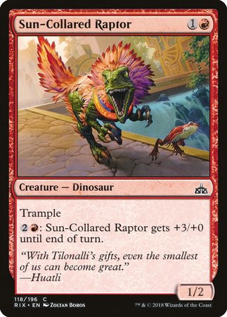 Sun-Collared Raptor [Rivals of Ixalan] | Good Games Cannington