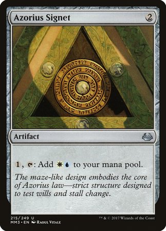 Azorius Signet [Modern Masters 2017] | Good Games Cannington