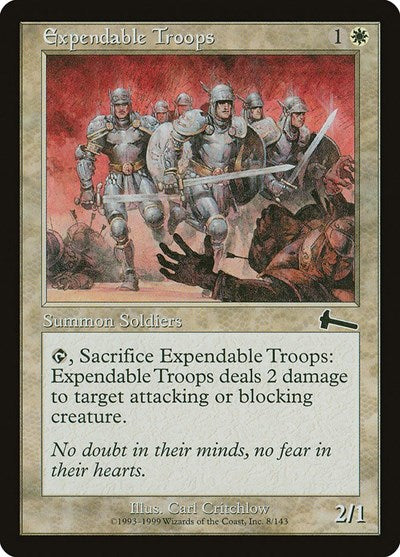 Expendable Troops [Urza's Legacy] | Good Games Cannington