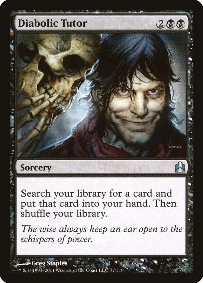 Diabolic Tutor [Commander 2011] | Good Games Cannington