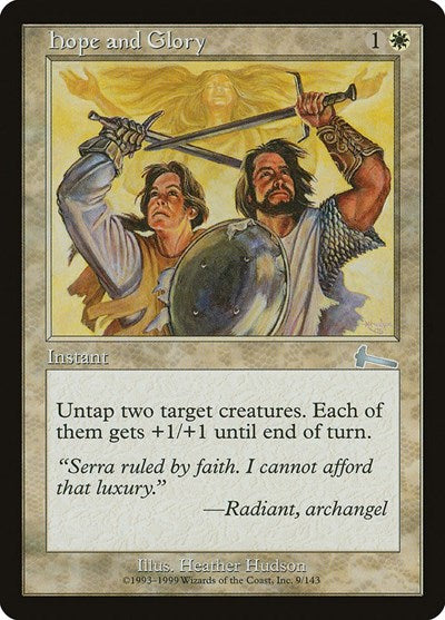 Hope and Glory [Urza's Legacy] | Good Games Cannington