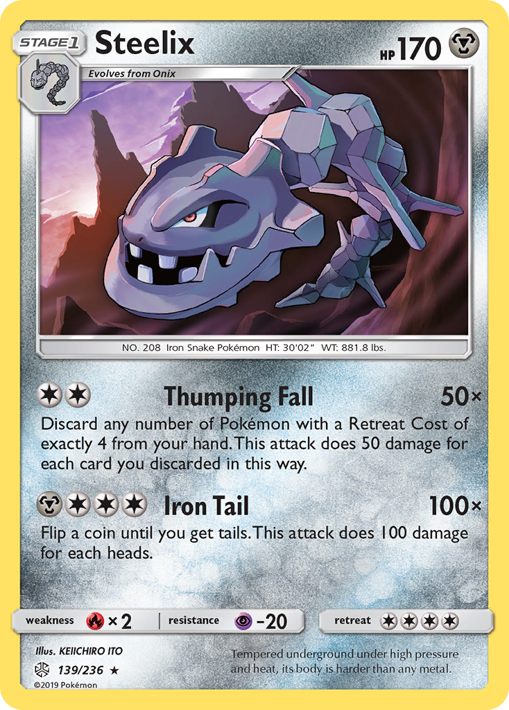 Steelix (139/236) [Sun & Moon: Cosmic Eclipse] | Good Games Cannington