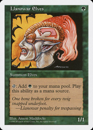 Llanowar Elves [Fifth Edition] | Good Games Cannington
