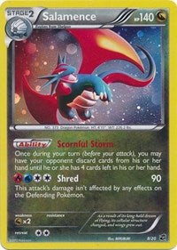 Salamence (8/20) (Cosmos Holo) (Blister Exclusive) [Black & White: Dragon Vault] | Good Games Cannington