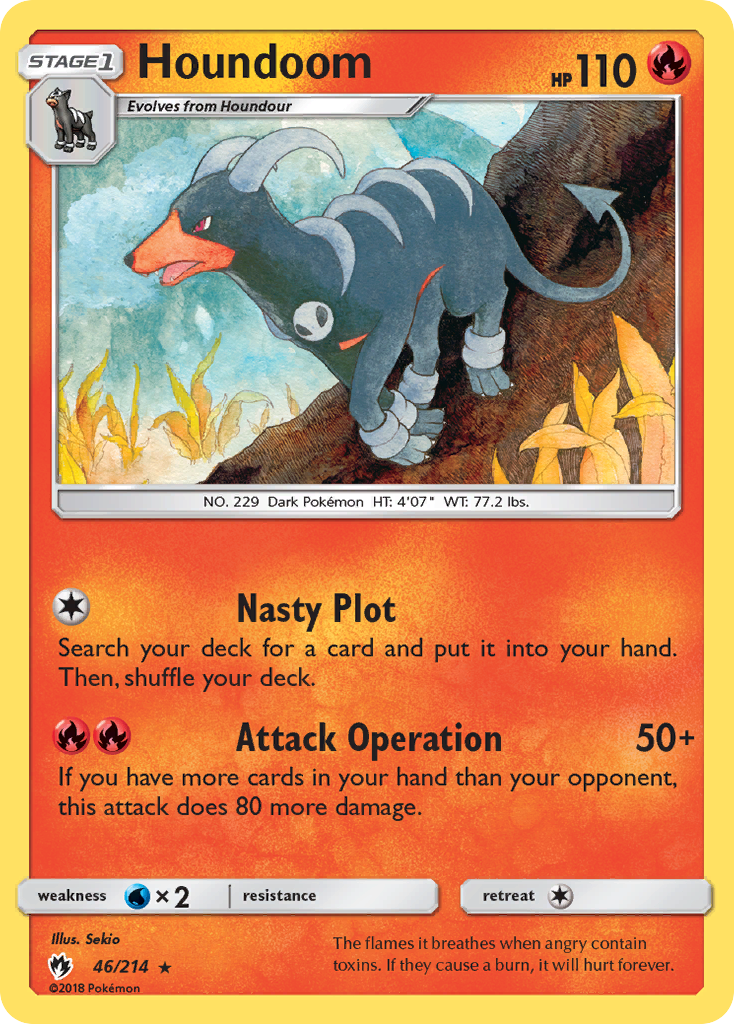 Houndoom (46/214) [Sun & Moon: Lost Thunder] | Good Games Cannington
