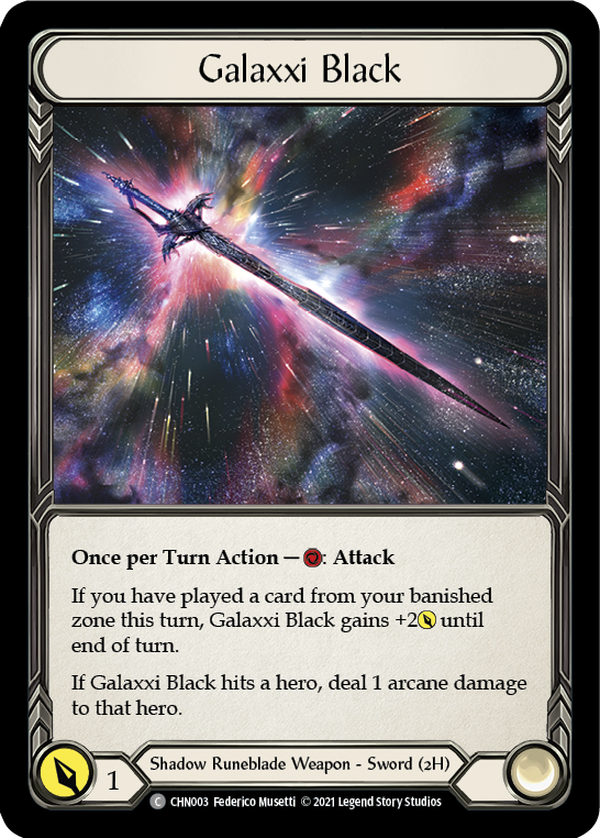 Galaxxi Black [CHN003] (Monarch Chane Blitz Deck) | Good Games Cannington