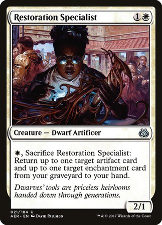 Restoration Specialist [Aether Revolt] | Good Games Cannington