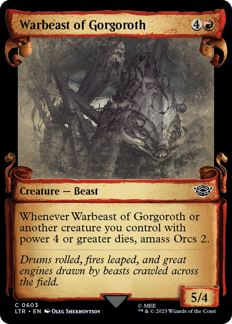 Warbeast of Gorgoroth [The Lord of the Rings: Tales of Middle-Earth Showcase Scrolls] | Good Games Cannington