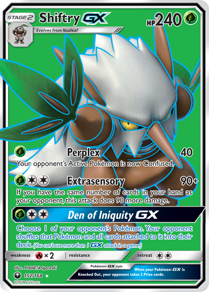 Shiftry GX (152/168) [Sun & Moon: Celestial Storm] | Good Games Cannington