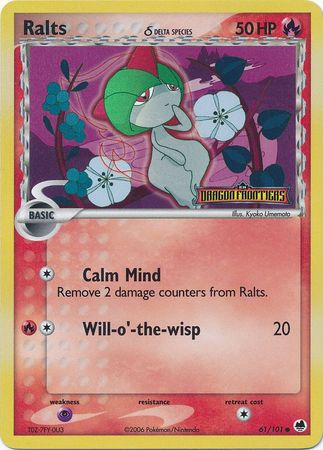 Ralts (61/101) (Delta Species) (Stamped) [EX: Dragon Frontiers] | Good Games Cannington