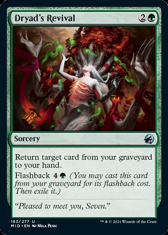 Dryad's Revival [Innistrad: Midnight Hunt] | Good Games Cannington