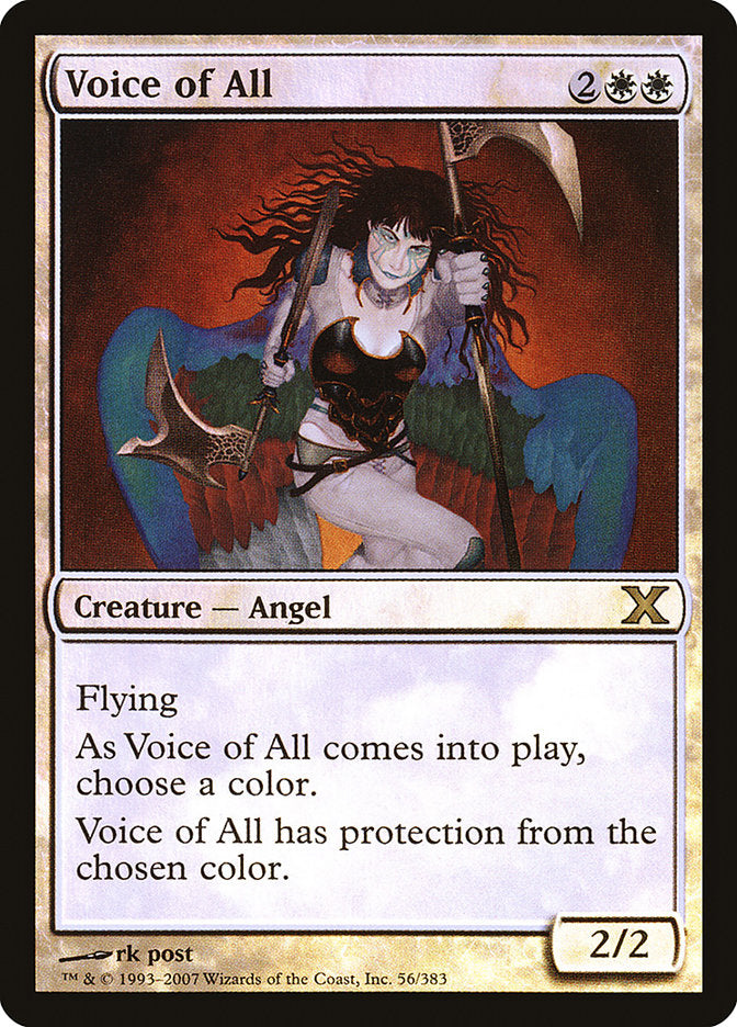 Voice of All (Premium Foil) [Tenth Edition] | Good Games Cannington