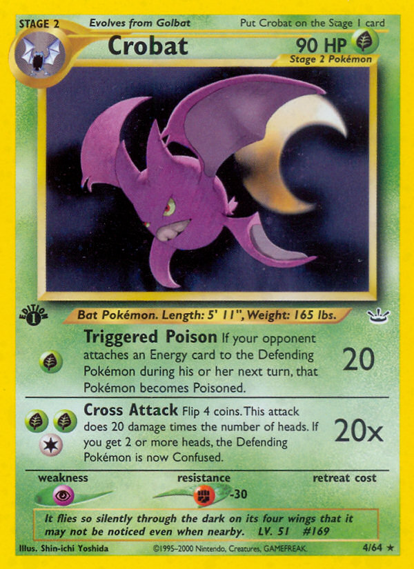 Crobat (4/64) [Neo Revelation 1st Edition] | Good Games Cannington