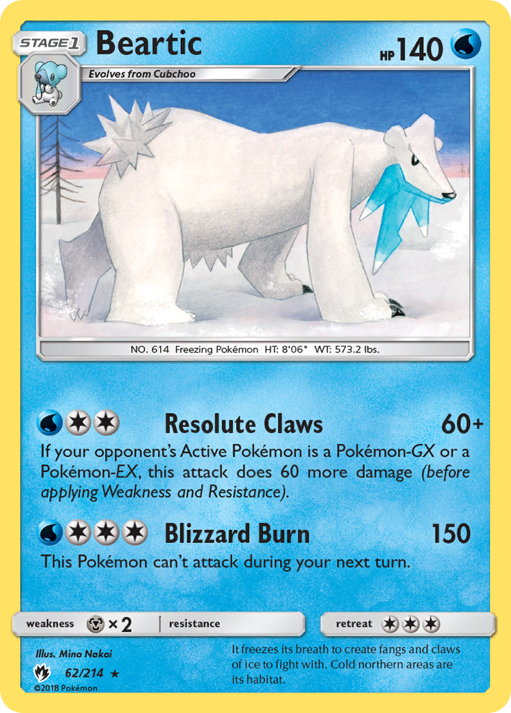 Beartic (62/214) [Sun & Moon: Lost Thunder] | Good Games Cannington