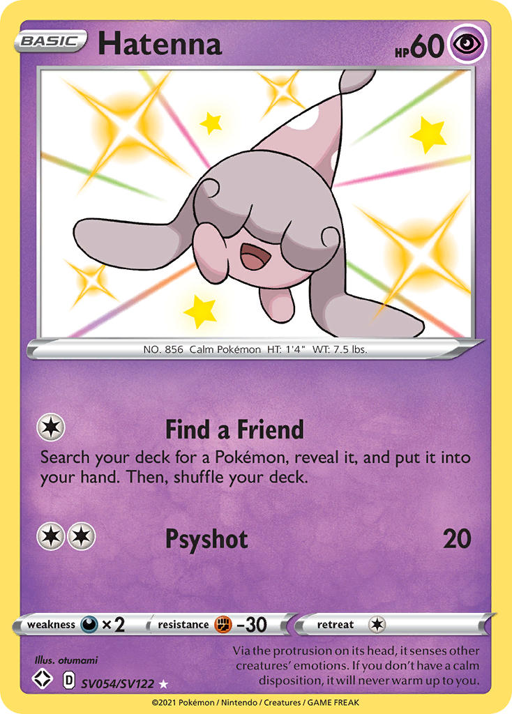 Hatenna (SV054/SV122) [Sword & Shield: Shining Fates] | Good Games Cannington